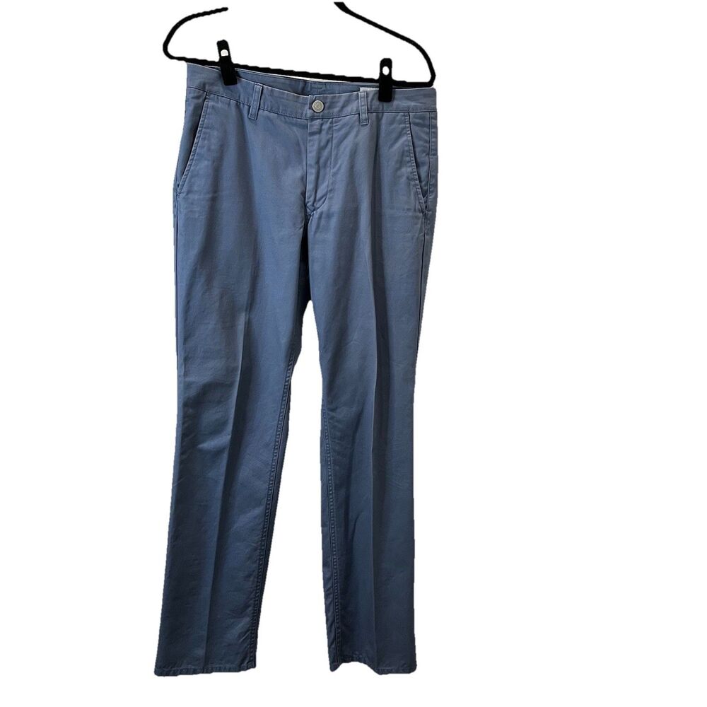 Bonobos Straight Fit Mens Pants Size 32X32 Blue Washed Chinos Trousers